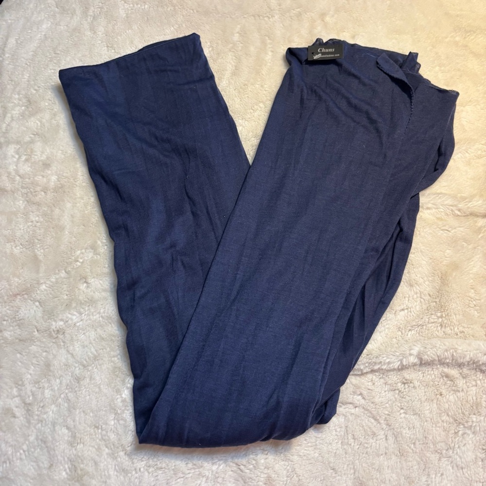 NWT Chuns Scarf / Wrap Navy Blue Large Super Soft Accessory Comfy Fall Winter - Picture 11 of 14